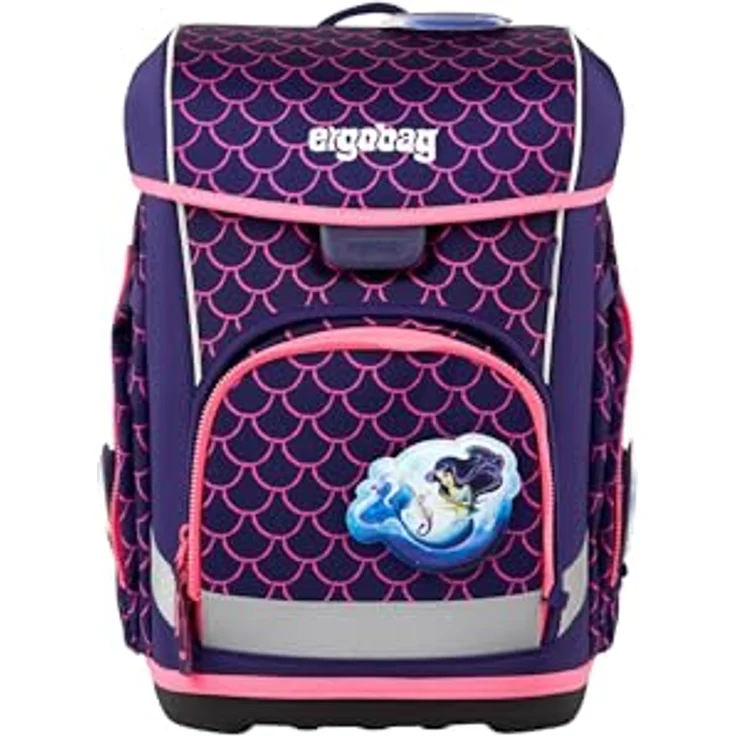 ergobag cubo Light Set ergonomischer Schulranzen, 6-teilig, extra leicht, 860 g, mit Reflektoren, individualisierbar, aus recycelten PET-Flaschen – Bild 3