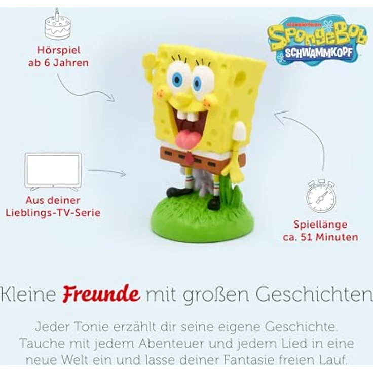 tonies Hörspielfigur Spongebob - Der ferngesteuerte Fahrschüler und weitere Abenteuer, (1-St), Gelb, ab 6 Jahre – Bild 4