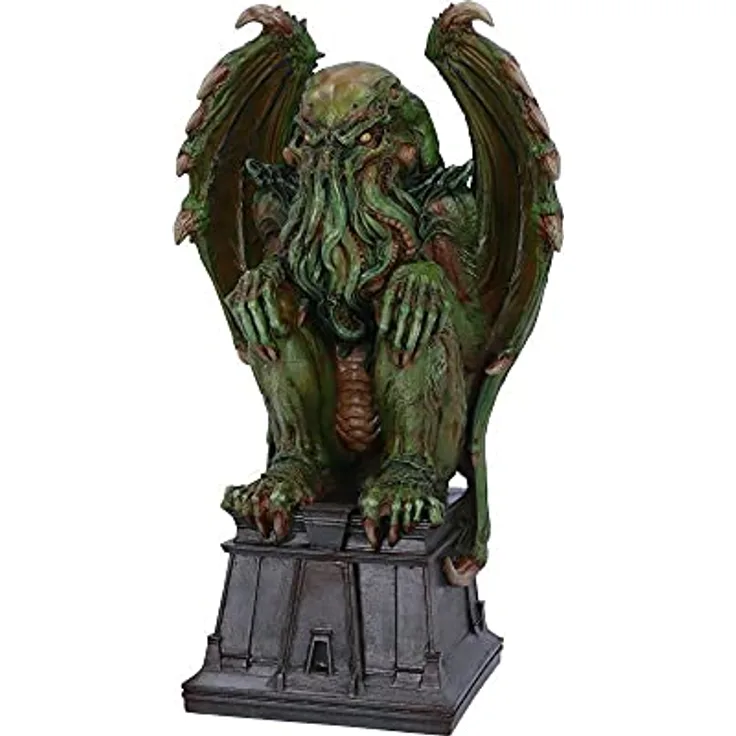 Nemesis Now Cthulhu, Sammelfigur aus Harz, handbemalt, smaragdgrün, mit Sockel
