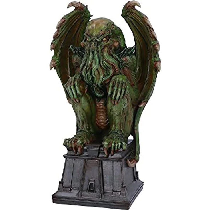 Nemesis Now Cthulhu, Sammelfigur aus Harz, handbemalt, smaragdgrün, mit Sockel – Bild 1