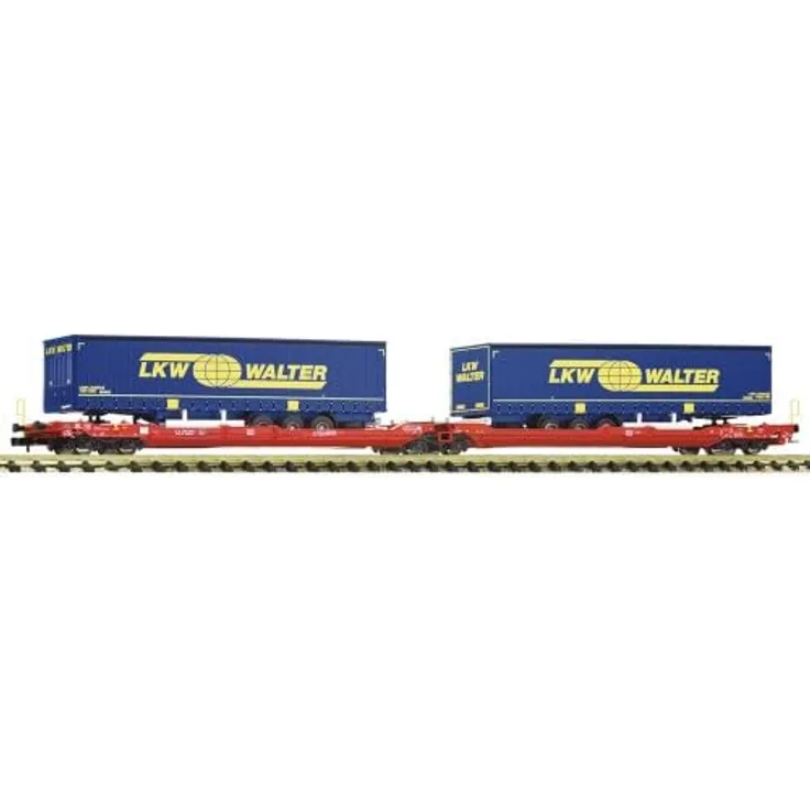 Fleischmann Doppeltaschen-Gelenkwagen T3000e, DB AG, Ep. VI 'LKW Walter', Modelleisenbahn-Wagen, 1 Stück