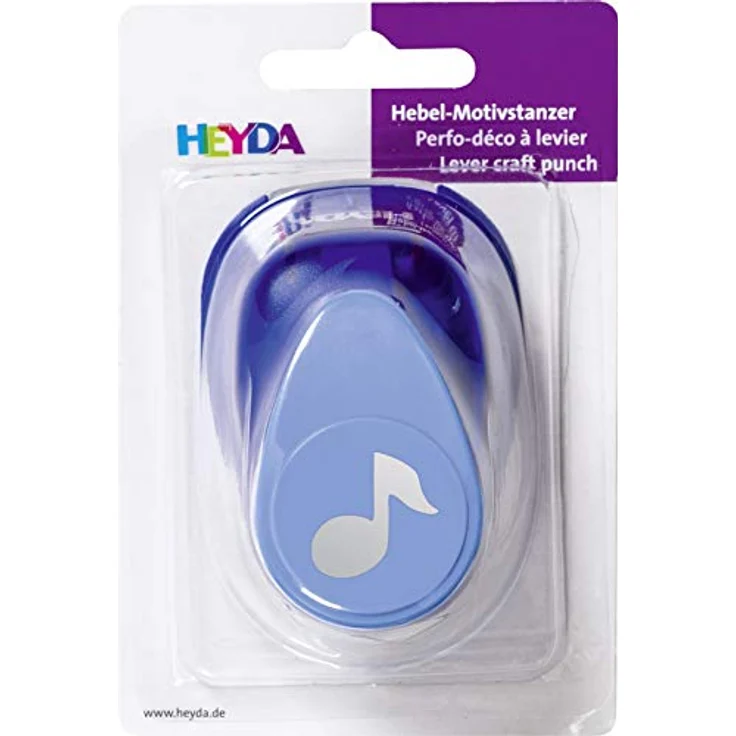 Heyda Motivstanzer für Karton bis 220g/qm Note groß ca. 25x25mm – Bild 2