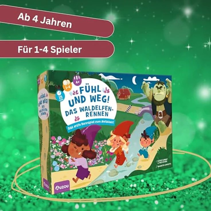 Auzou Fühl und weg! Brettspiel für Waldelfen mit Tastlauf und Fühlplättchen – Bild 2