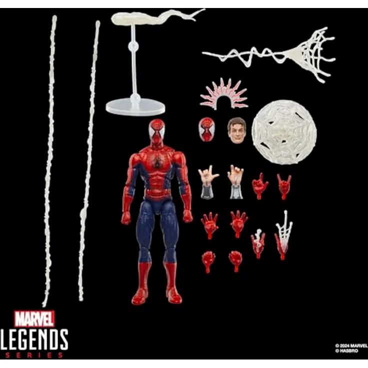 Hasbro Marvel Legends Maximum Series Spider-Man Actionfigur, 15 cm, rot, detailgetreu und aufwendig gestaltet – Bild 16