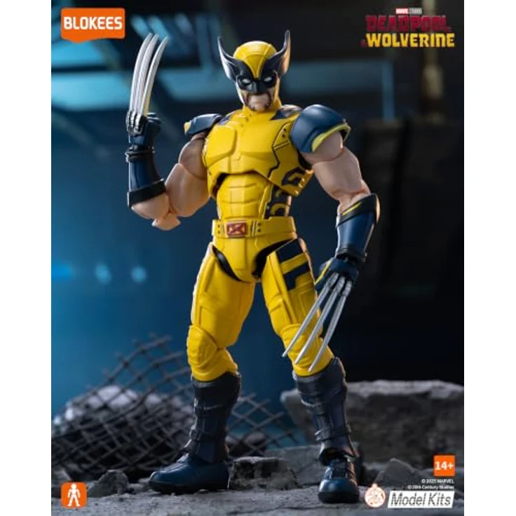 Dickie Blokees Marvel Wolverine, detailreiche Sammelfigur mit 101 Spielzeugteilen, 27,5 cm Höhe – Bild 6