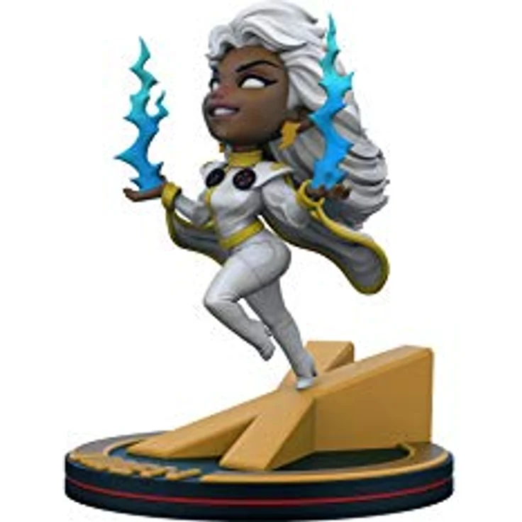 Quantum Mechanix X-Men Storm Q-Fig Diorama Figur, detailreiche Sammelfigur aus PVC, 10 cm, mehrfarbig – Bild 6