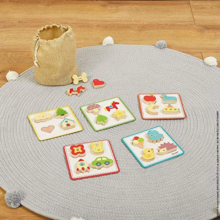 Janod J05318 Memory-Tastspiel, lehrreiches Familienspiel, für Kinder ab 3 Jahren – Bild 3
