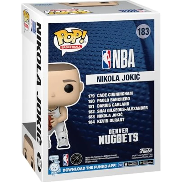 Funko Pop! NBA Nikola Jokic Vinyl-Sammelfigur, 9,5 cm, offiziell lizenziertes Geschenk für NBA-Fans und Sammler – Bild 3