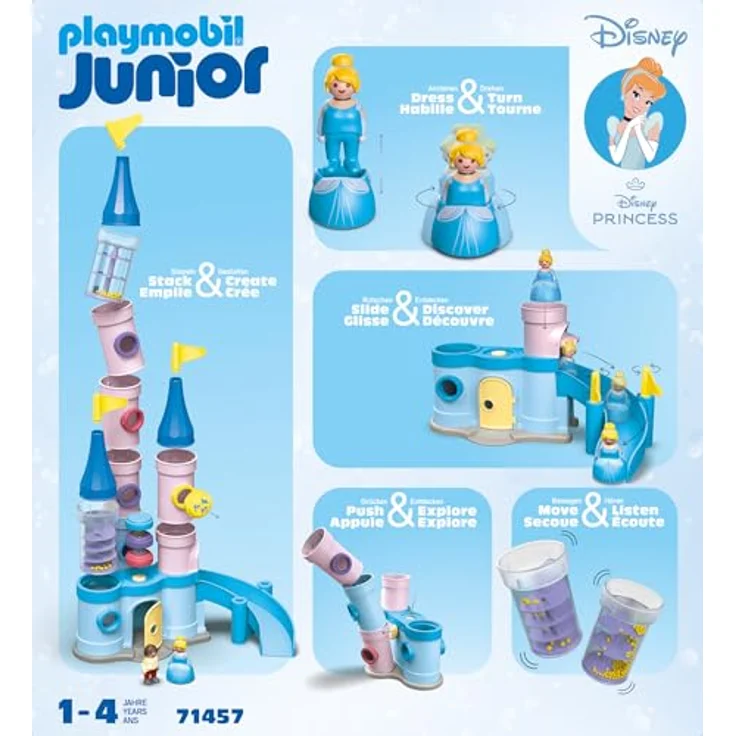 Playmobil® Konstruktions-Spielset Cinderellas Schloss (71457), JUNIOR & Disney, (25 St), Made in Europe – Bild 6