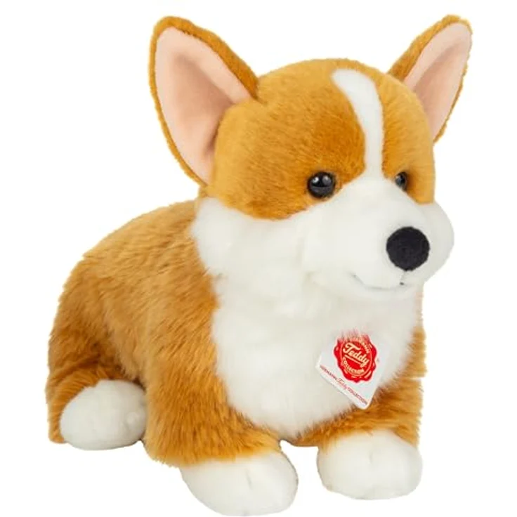 Hermann Teddy Teddy Hermann Lieblingshunde 91990 Corgi 30 cm, Kuscheltier, Plüschtier mit recycelter Füllung, braun – Bild 1