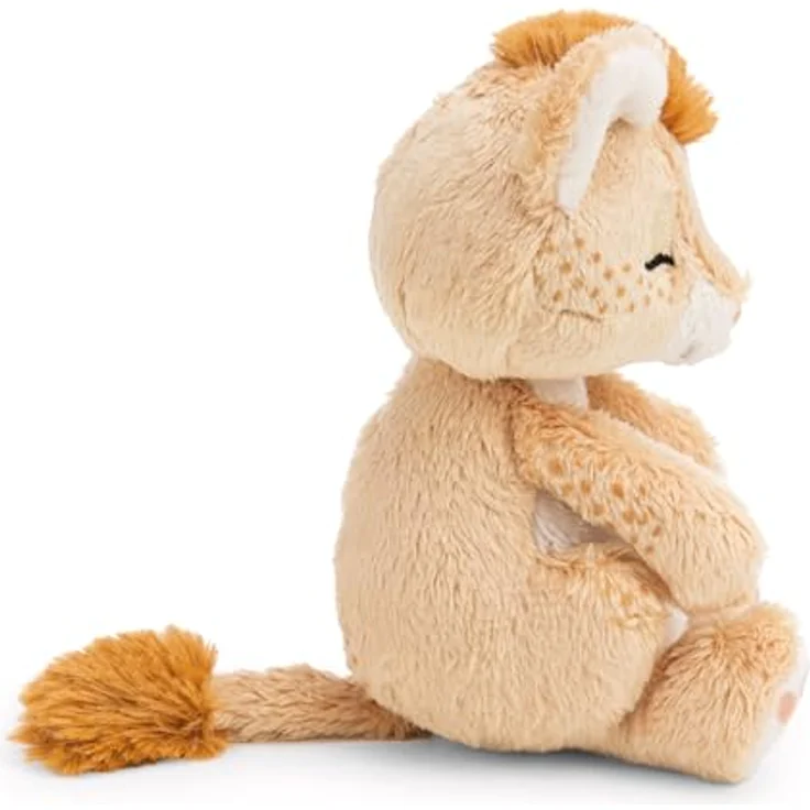 NICI Kuscheltier Löwe 12cm schlafend im blauen Körbchen, braun, weiches Plüschtier zum Kuscheln und Spielen, perfekte Geschenkidee für Kinder und Erwachsene - 62873 – Bild 5