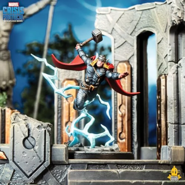 Atomic Mass Games Marvel: Crisis Protocol - Mighty Thor, Lady Sif, Thor, Hero of Midgard & Loki, Prince of Lies - Charakterpack für Asgard mit 4 Miniaturen – Bild 7
