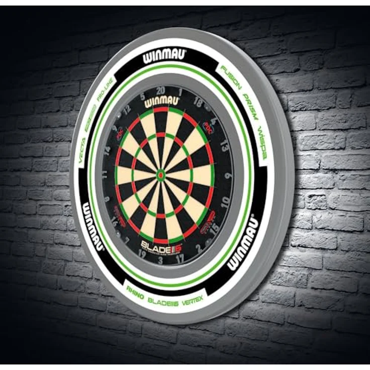 Winmau Winwau Auffangring "Advance - 4454", weiß/grün, geeignet für alle Winmau Sisal-Dartboards, 68 cm Durchmesser, schont Wand und Boden – Bild 6