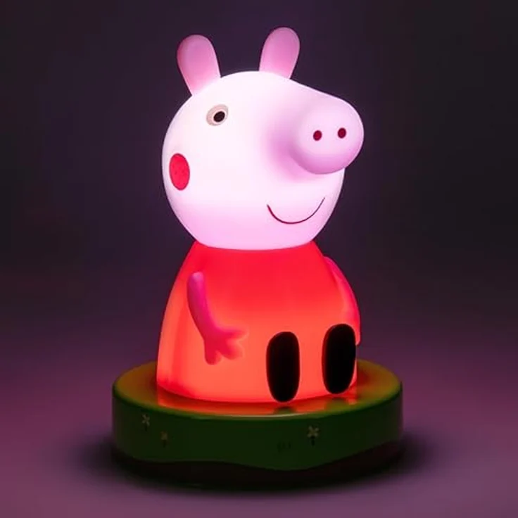 Paladone Peppa Pig Icon Light, 11 cm Nachtlicht in Blau, batteriebetrieben (2x AAA, nicht enthalten) – Bild 6
