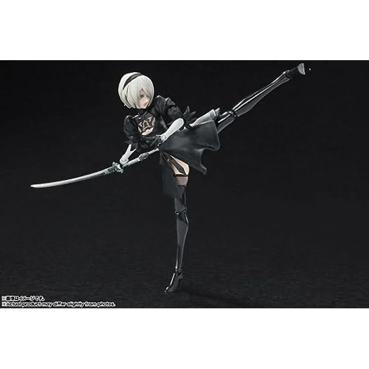Bandai Tamashii Nations NieR: Automata S.H. Figuarts Actionfigur 2B, 15 cm mit Zubehör und Austauschteilen – Bild 5