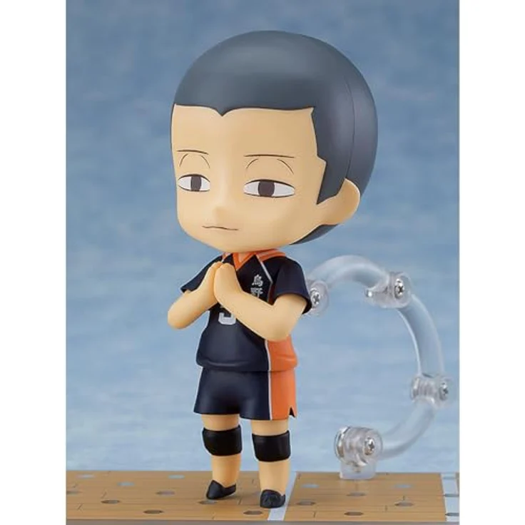 Good Smile Company Ryunosuke Tanaka Nendoroid, 10 cm Sammelfigur mit 3 Gesichtsplatten und Volleyballzubehör, Haikyu! re-Run – Bild 4