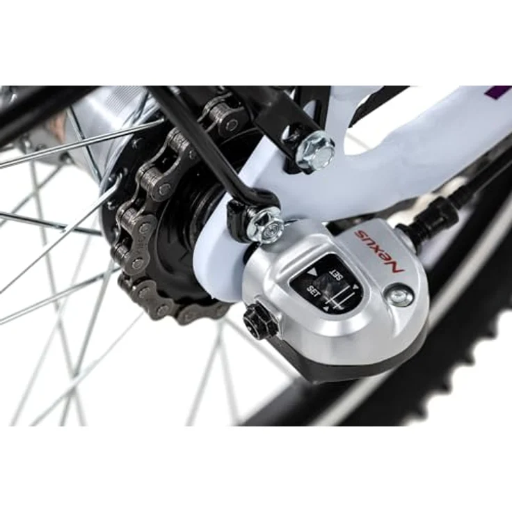 Ciclista Kinderfahrrad Adventure 3 20 Trapez, 3 Gang Shimano Nexus 3 Rücktritt Schaltwerk, Kinderrad 20 Zoll Junge Mädchen weiß – Bild 6
