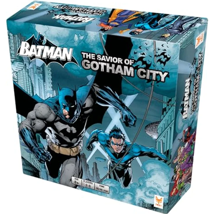Topi games DC Comics Brettspiel Batman The Savior of Gotham City, strategisches Spiel für 2-8 Spieler, empfohlene Alter ab 8 Jahren, englische Version, Spieldauer 30-45 Minuten – Bild 1