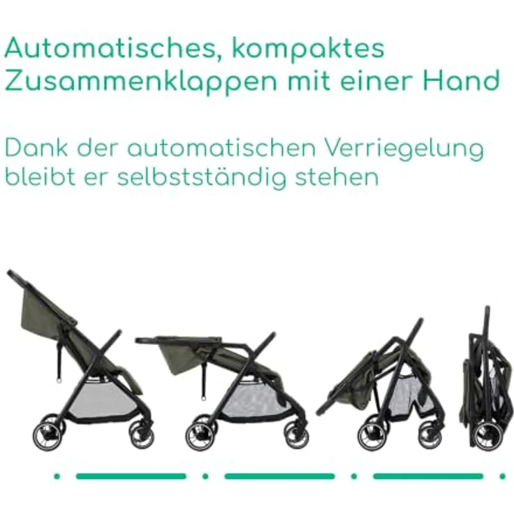Bebeconfort Azur Kinder-Buggy, kompakt, leicht, automatisch klappbar, für 0–3 Jahre (15 kg) – Bild 2
