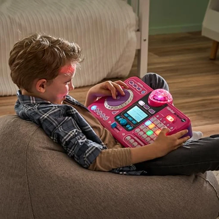 Vtech® Kidi DJ Mix, Spielzeug-Musikinstrument in pink mit Bluetooth-Funktion, 10-in-1, integriertes Mikrofon und Discolicht – Bild 3
