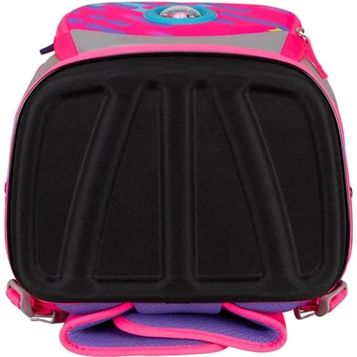 DerDieDas Schulranzen Set 5-TLG. ErgoFlex Tiny NEON Punkie, ultraleicht mit ergonomischer Unterstützung – Bild 5