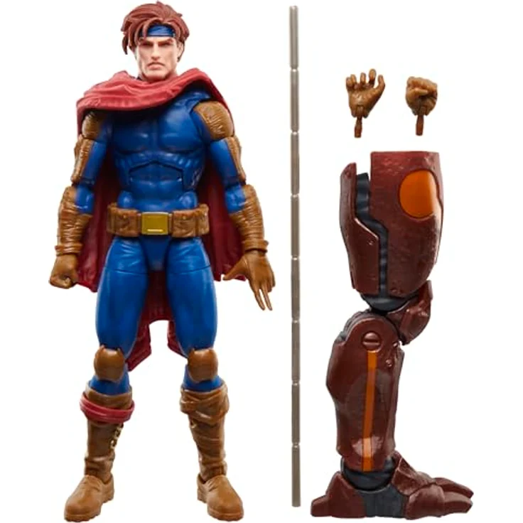 Marvel Legends Series Gambit Action-Figur, 15 cm mit 3 Accessoires und Beweglichkeit für Sammler, Age of Apocalypse Edition – Bild 1