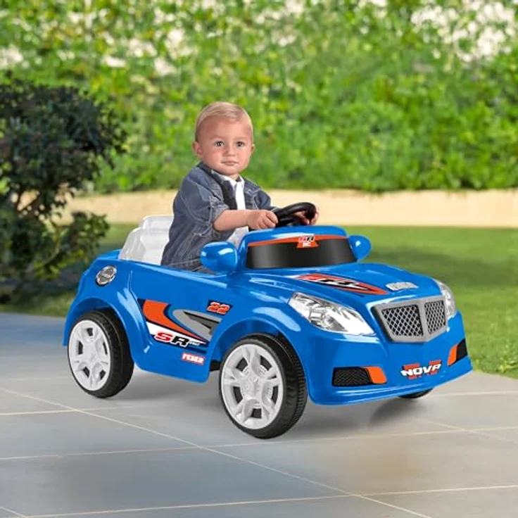 Feber Twinkle Car R/C Blue, Elektroauto mit 12V Batterie, Funksteuerung und Fernbedienung, für Kinder von 3-6 Jahren bis 25 kg, 45 min Spielzeit – Bild 2