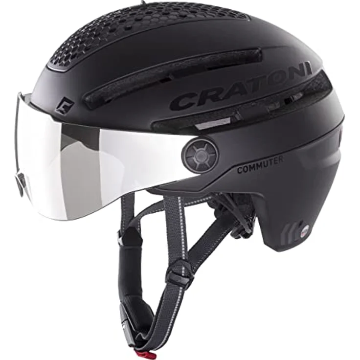Cratoni Commuter Fahrradhelm schwarz in Gr. M/L (Kopfumfang: 58-61cm) – Bild 2