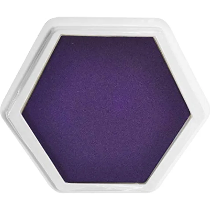 Eduplay 220089 Riesenstempelkissen in Violett, aus Kunststoff und Schaumstoff, wasserlösliche Farben, 14 cm Abmessungen