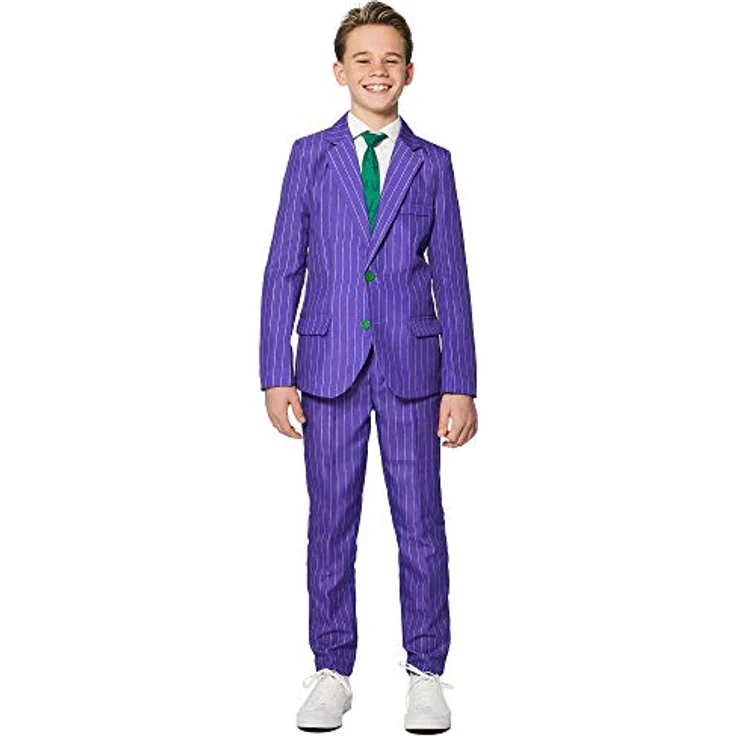 Suitmeister Jungenkostüm - The Joker DC Character - Halloween Party Anzug - Lila, Tailliert & Slim Fit – Bild 3