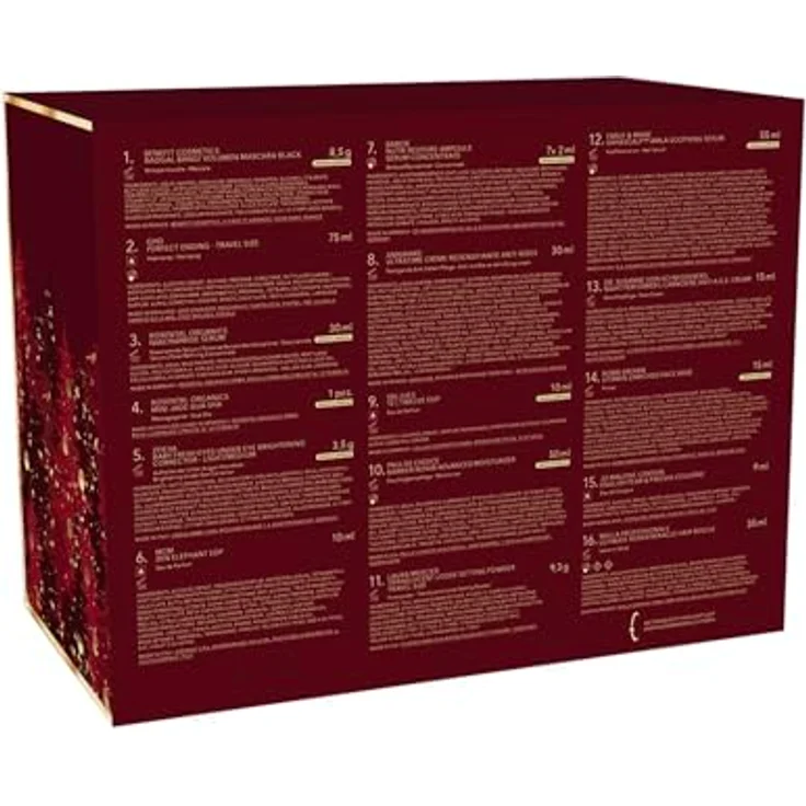Douglas Luxury Adventskalender 2025, 24-tlg. Pflege, Make-Up & Duft im festlichen Rot, wert über 950 € – Bild 3