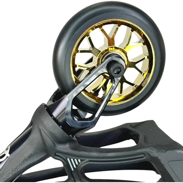 Fantic26 Stuntscooter Fantic26 Spy7 Stunt-Scooter Rolle 110mm Abec11 Gold/Pu Schwarz, Aluminium 6061-T6, ABEC-11 Kugellager, 88A PU-Härte – Bild 5