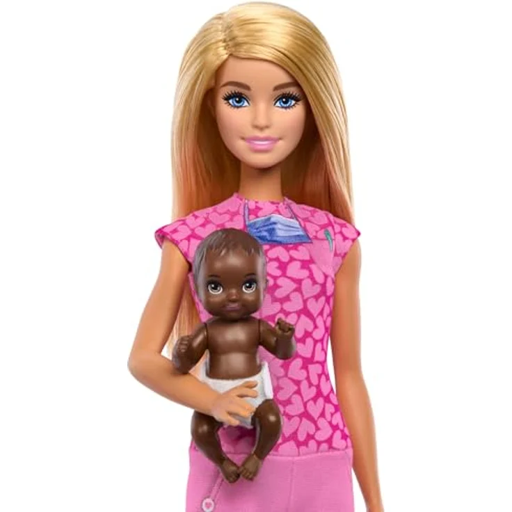 Barbie Anziehpuppe Kinderärztin, inklusive Praxisraum und Baby-Patientenpuppe – Bild 6