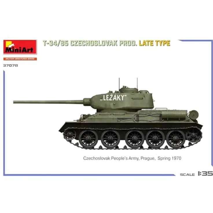 Miniart Miniart 1:35 - T34/85 Czechoslovak Prod, Late Type Modellfahrzeug mit detaillierter Nachkriegsproduktion – Bild 14