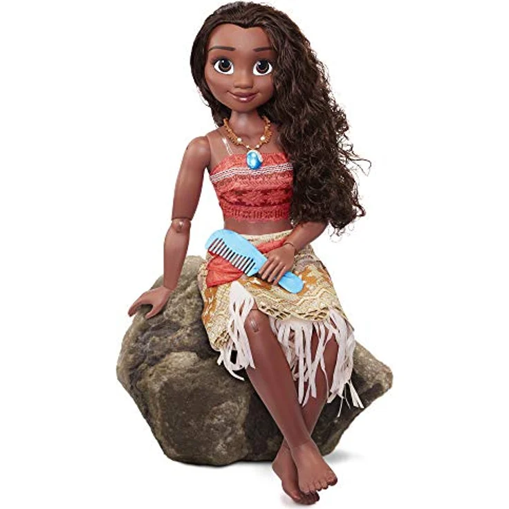Jakks Pacific Disney Vaiana-Puppe, 80 cm, voll beweglich mit langem, welligem Haar und Styling-Kamm – Bild 4