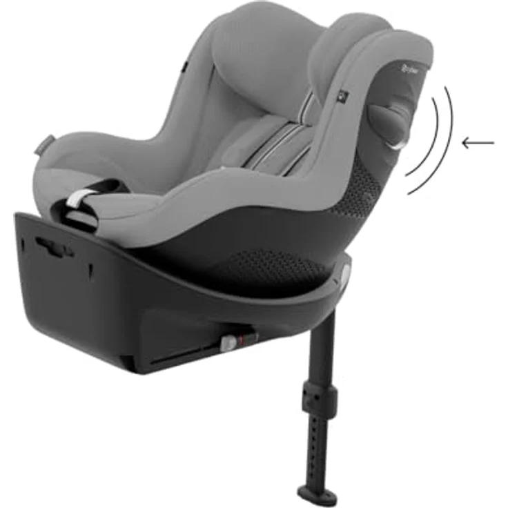 Cybex Sirona G i-Size Plus Reboard Kindersitz mit 360° Drehmechanismus, Stone Grey – Bild 8