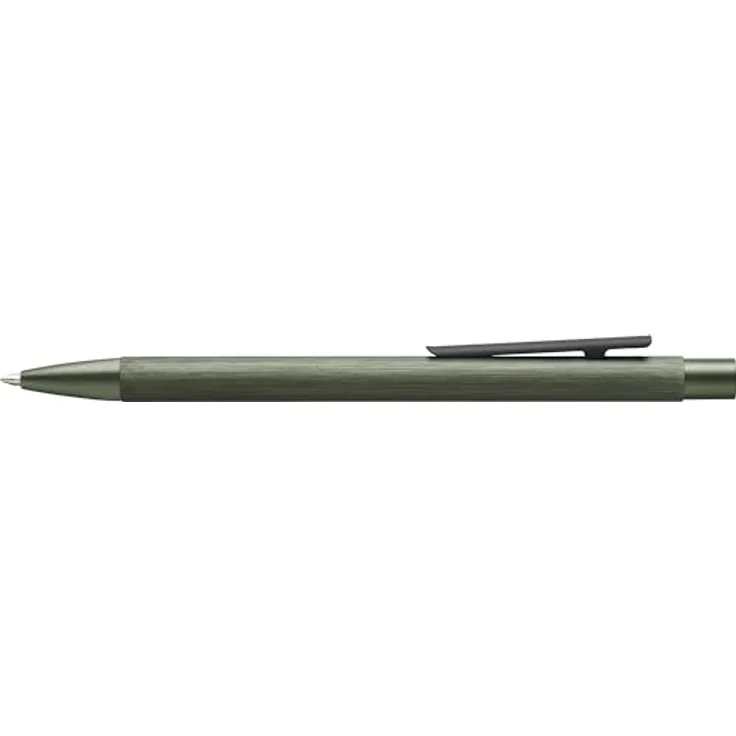 Faber-Castell Neo Slim Kugelschreiber, anodisierter Aluminium-Schaft, olivgrün, mit hochwertiger Großraummine schwarze Tinte – Bild 2