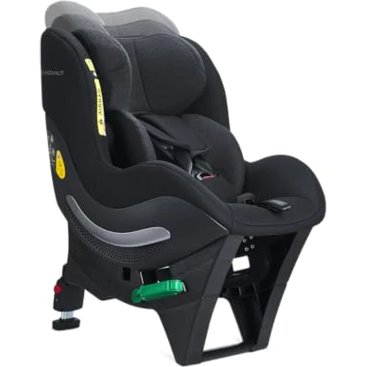 Avionaut Sky AirFlow, Reboard Kindersitz (0-25 kg) mit AirFlow-Polsterung, schwarz – Bild 3