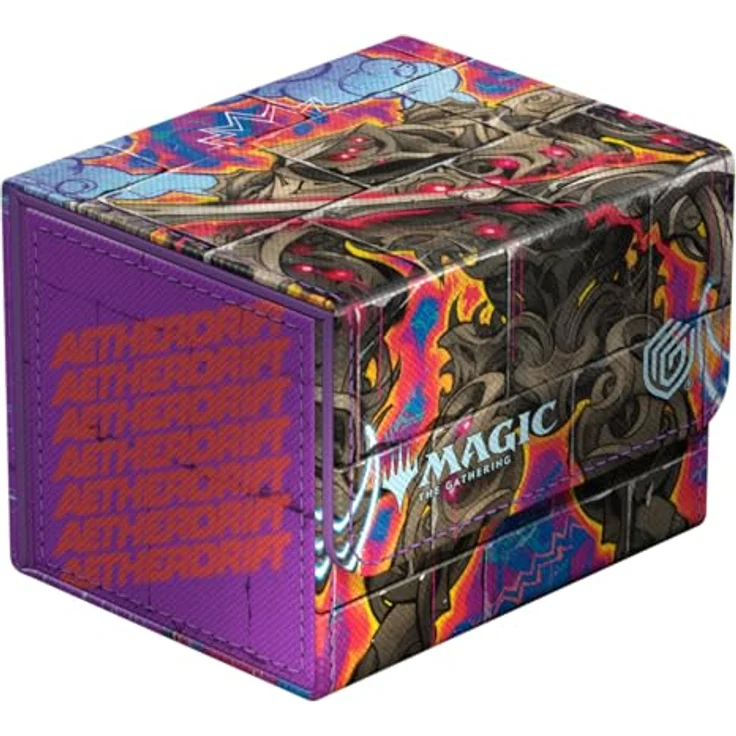 Ultimate Guard Sidewinder 100+, Deck-Box für Magic: The Gathering, bis zu 100 Double-Sleeve Karten, widerstandsfähiges Xenoskin, Magnetverschluss, Coalstoke Gearhulk, Ätherdrift 2 – Bild 1