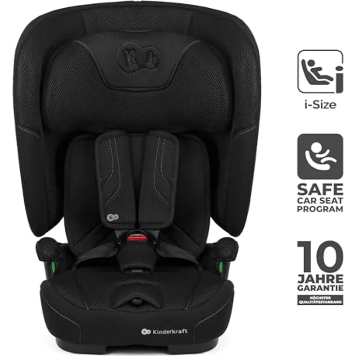 Kinderkraft Fix2Go Autokindersitz Black, 9-36 kg mit Schlaffunktion, Neigungsverstellung und SAFERIDE Sensor – Bild 12