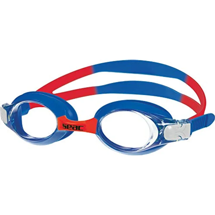 SEAC Unisex – Erwachsene Bubble Schwimmbrille für Kinder für den Pool, schwarz, Einheitsgröße