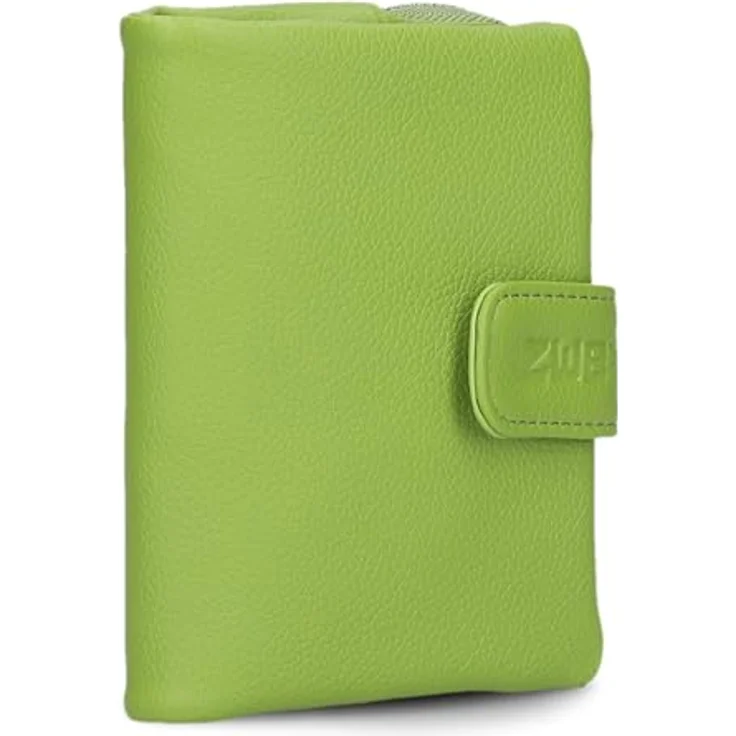 ZWEI Mademoiselle M.Wallet MW5, Geldbörse aus weichem Kunstleder mit zahlreichen Fächern, Grün – Bild 1