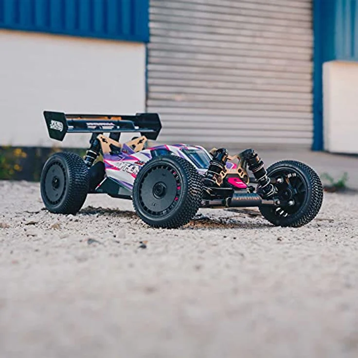 Arrma TLR Tuned Typhon Brushless Buggy 1:8 4WD, Rennfertiger Roller, Aluminium-Upgrades, 7075-T6 Chassis – Bild 3