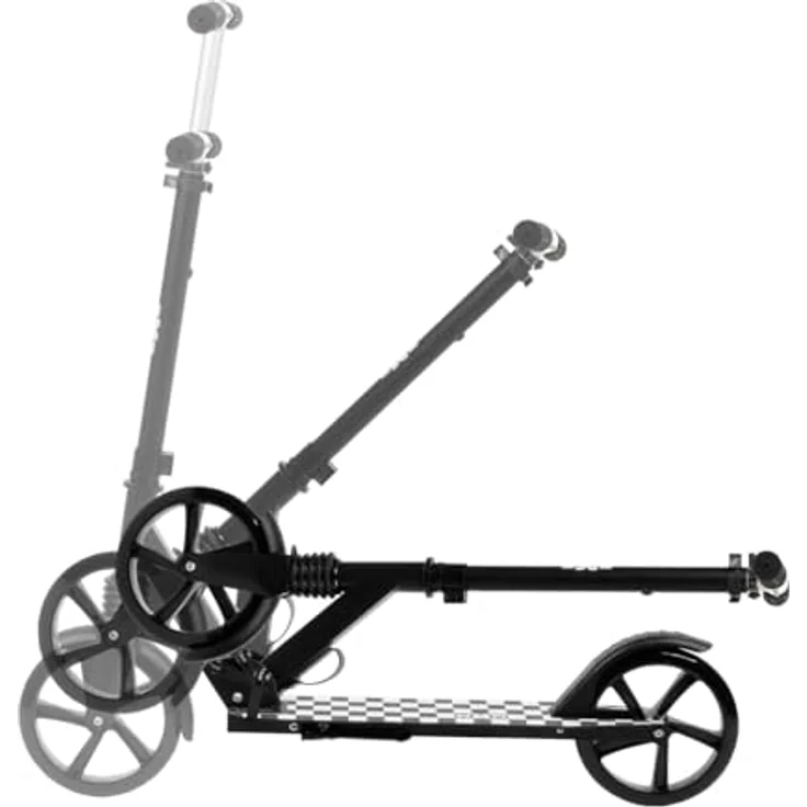 COIL Cityroller Kinderoller, Faltbarer Scooter, Höhenverstellbar bis 15 km/h, ABEC-7-Lager, 20 cm Räder, Fußbremse – Bild 4