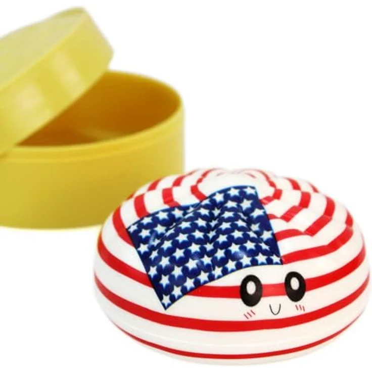BEMIRO Squishy Donut WM Edition Kawaii Design, Überraschungsmotiv mit Länderflaggen, ca. 8,5 cm Durchmesser – Bild 2
