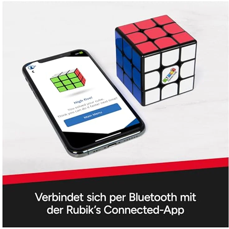 Spin Master Rubik's Connected X, Zauberwürfel mit Bluetooth-Integration und interaktiver App, inkl. Demobatterien – Bild 3