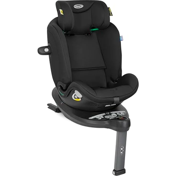 Graco Turn2Me Grow i-Size R129, drehbarer 3-in-1 Kindersitz für Rückwärts- und Vorwärtsnutzung, ISOFIX, ab Geburt bis 7 Jahre – Bild 8