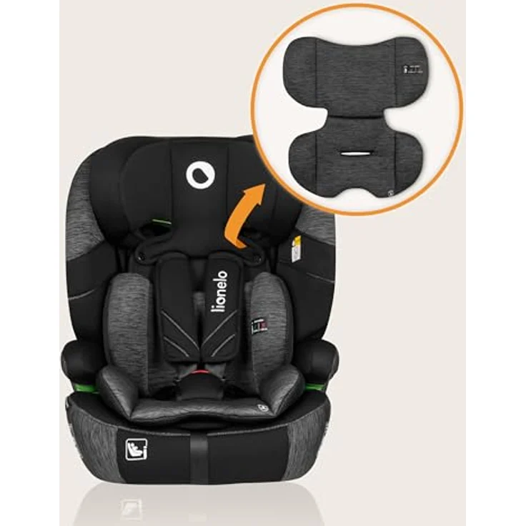 lionelo Autokindersitz LEVI ONE I-SIZE, i-Size R129 / Memory Foam / Dri-Seat, ab 12 Monaten, bis 12 Jahren, 9,00 kg - 36,00 kg (Set) – Bild 9