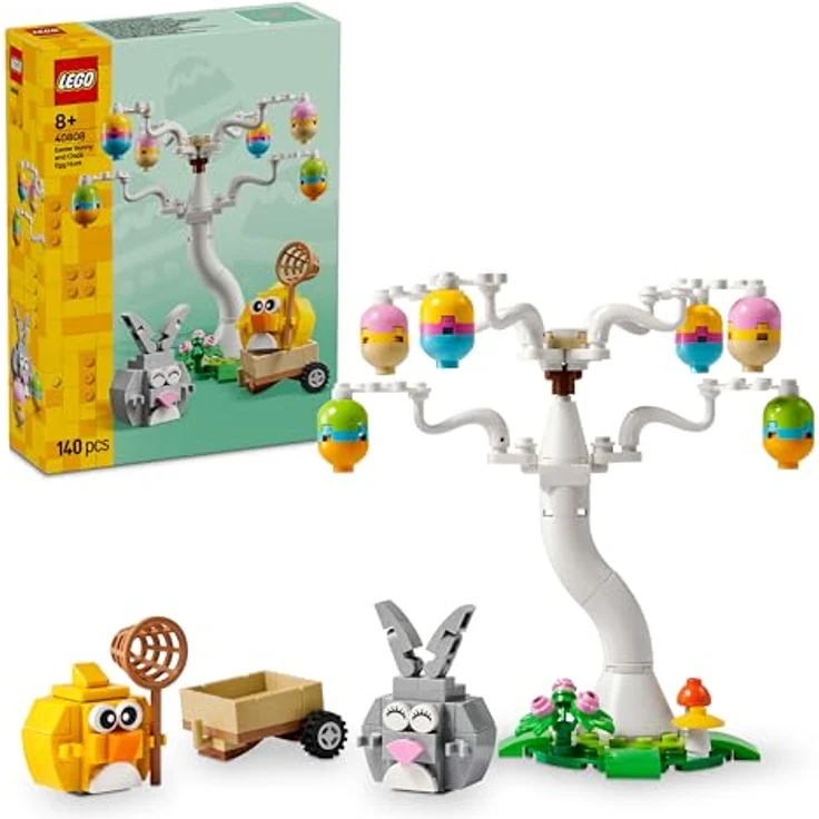 LEGO 70808 Osterhase und Ostereisuche Bausatz, mit 140 Teilen, Mehrfarbig, kreatives Konstruktionsspielzeug für Kinder ab 8 Jahren – Bild 2