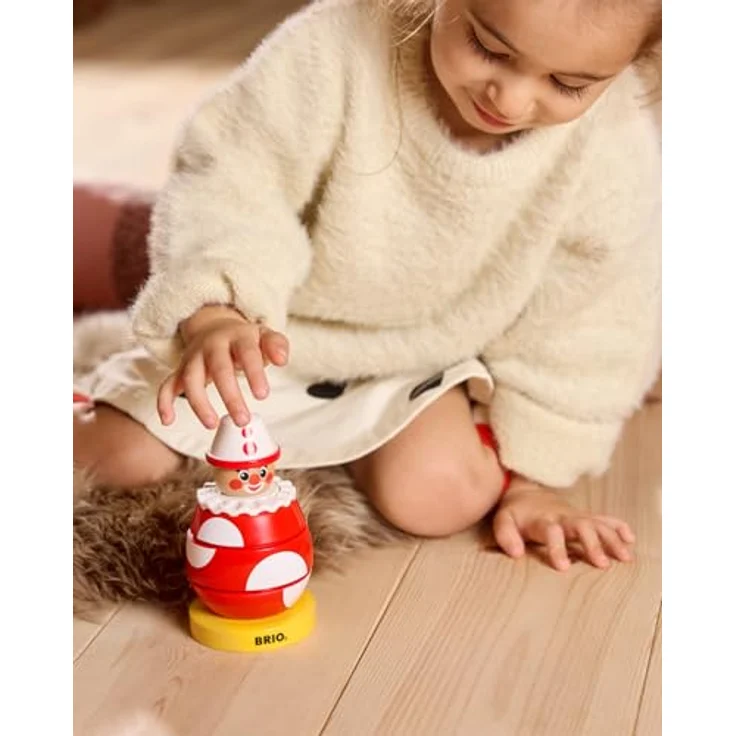BRIO® Greifling Drück- & Dreh-Clown, FSC®-geschütztes Holzspielzeug zur Förderung der Feinmotorik – Bild 5